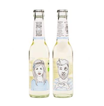 Weissweinschorle Sechzisch vierzisch Bio,Vegan 27.5 cl.  N