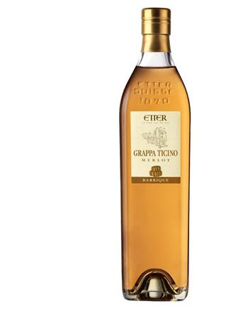 Grappa Ticino Merlot Barrique 70 cl. N 
ET7048/9101`ZU(41%)Erba Ruta