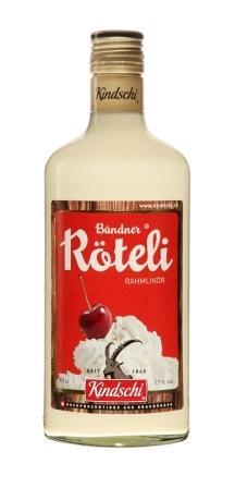 Bündner Rahm-Röteli-Likör 17 % 70 cl. N 
DW7487/2060'6 