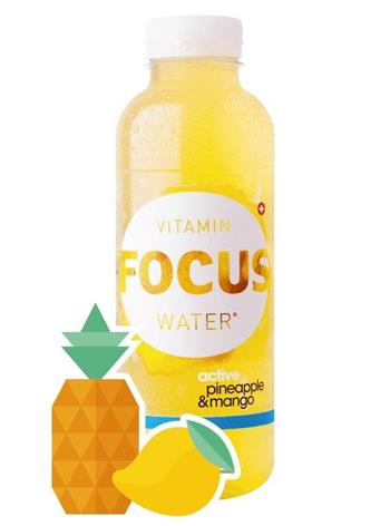 Focuswater active Ananas & mango 4x6-PET 50 cl.