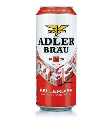 Adler Keller Bier hell Dosen 4x6x50 cl.