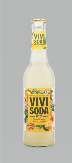 Vivi BIO Vivi Soda Zitrone & Ingwer Glas 33 cl.